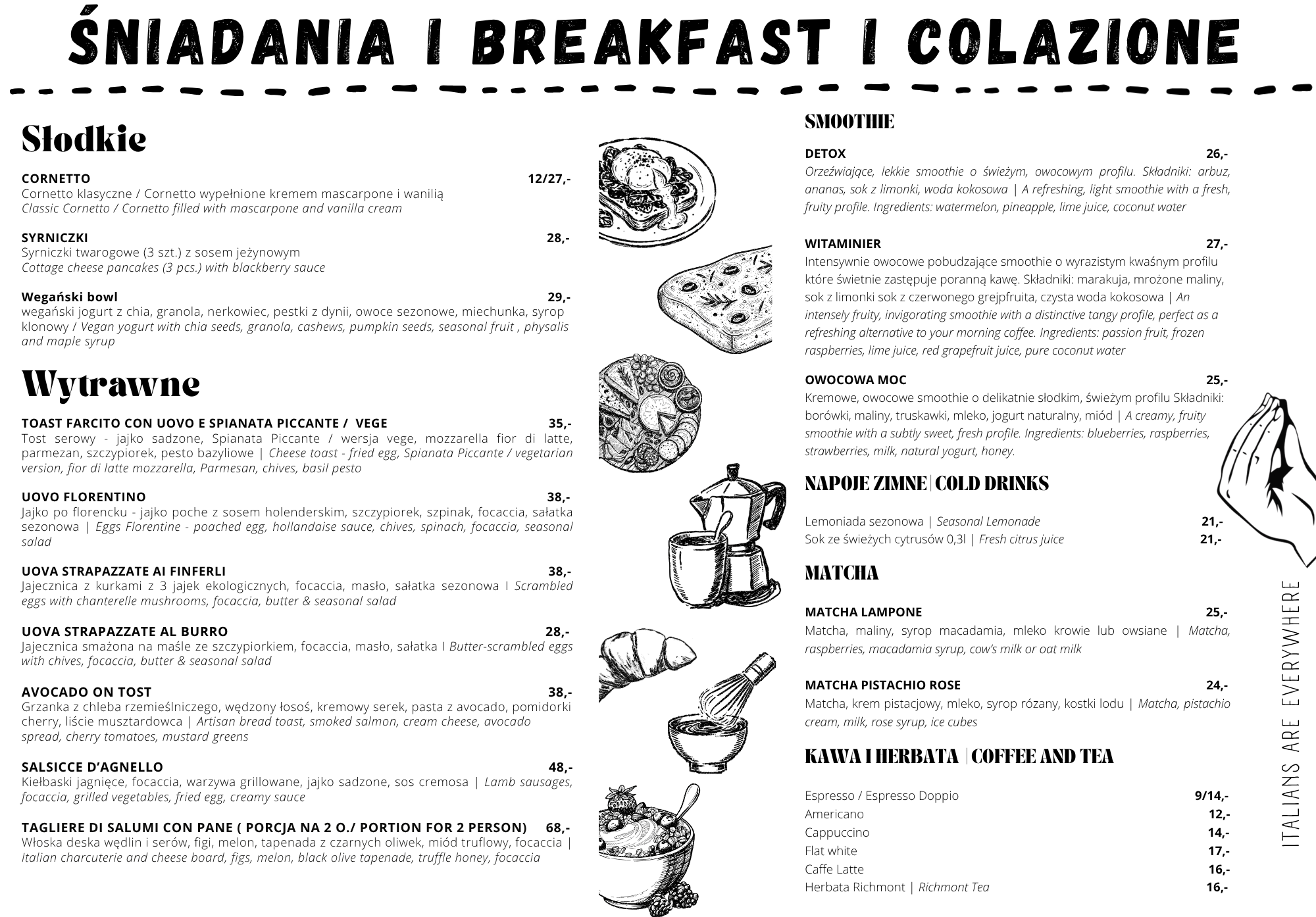 Śniadania włoskie Warszawa Wilanów
